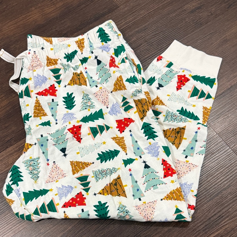 Old Navy Pajama Bottoms with Colorful Tree Print